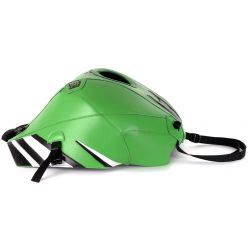 Tapis de reservoir BAGSTER KAWASAKI ZX10R 2015 VERT/DECO NOIR/ARGENT/POINTE BLANC NOIRE