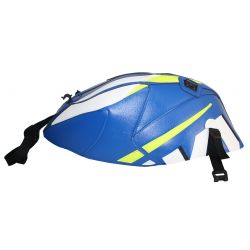 Tapis de reservoir BAGSTER SUZUKI GSXR600 GSXR750 2011-2015 BLEU/DECO BLANCHE/JAUNE FLUO 2011-2015 BLEU/DECO BLANCHE/JAUNE FLUO