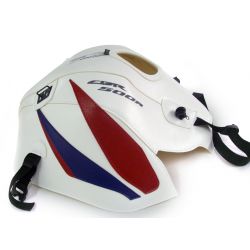 Tapis de reservoir BAGSTER HONDA CBR500R 2013-2014 BLANC/DECO ROUGE ET BALTIQUE