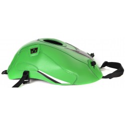 Tapis de reservoir BAGSTER KAWASAKI ZX6R 2015-2024 VERT/POINTE NOIRE ET BLANCHE/DECO NOIRE BLANCHE