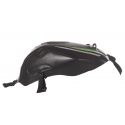 Tapis de reservoir BAGSTER KAWASAKI ZX6R 2013-2016 NOIR/DECO VERT/BORDE NOIR/ARGENT