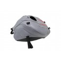 Tapis de reservoir BAGSTER TRIUMPH 675 STREET TRIPLE R 2017 ACIER/BRODERIE ARGENT/BRODERIE ROUGE