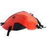 Tapis de reservoir BAGSTER YAMAHA MT 09 2014 ORANGE-CARBONE-NOIR- LISERET ARGENT 0