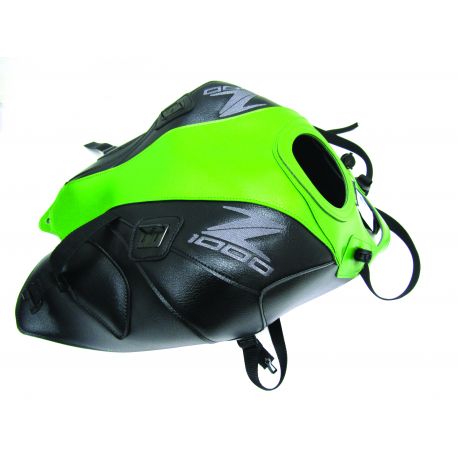 Tapis de reservoir BAGSTER KAWASAKI Z1000 2017 VERT NACRE/NOIR ""'METALIC SPARK BLACK GOLDEN""