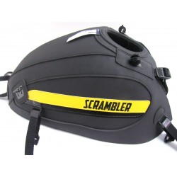 Tapis de reservoir BAGSTER DUCATI 800 SCRAMBLER 2015 NOIR MAT/DECO BOUTON D'OR/NOIR