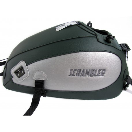 Tapis de reservoir BAGSTER DUCATI 800 SCRAMBLER 2015 VERT FONCE/GRIS ARGENT