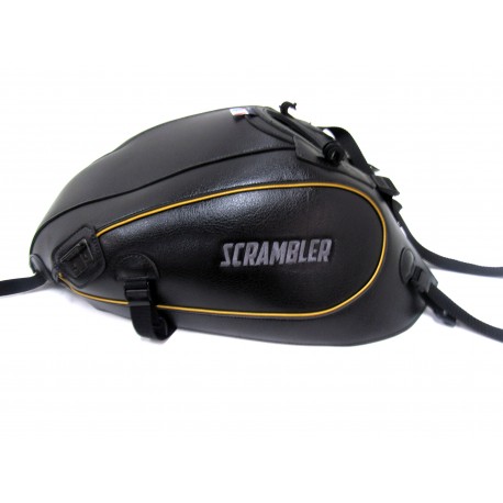 Tapis de reservoir BAGSTER DUCATI 800 SCRAMBLER 2017 NOIR/FLANCS NOIR /LISERET OR