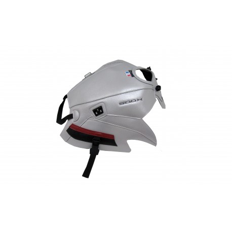 Tapis de reservoir BAGSTER HONDA CB500X 2017 ARGENT/NOIR/ROUGE FONCÉ