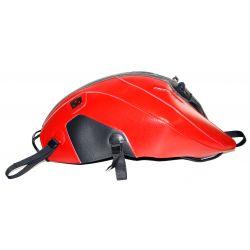 Tapis de reservoir BAGSTER YAMAHA MT 07 TRACER 2016-2019 NOIR MAT GRAINE/ROUGE FONCE