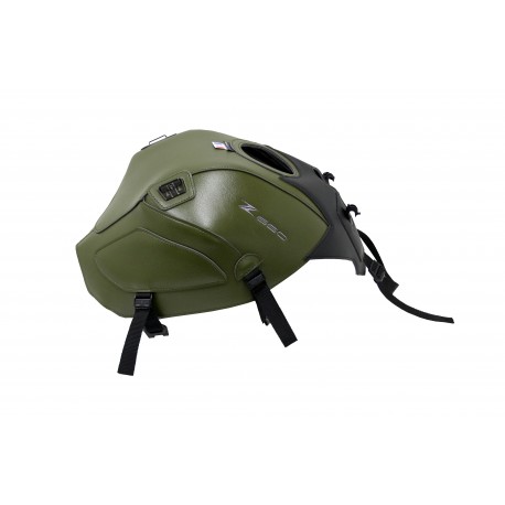 Tapis de reservoir BAGSTER KAWASAKI Z650 2018 NOIR MAT GRAINÉ/VERT ADVENTURE