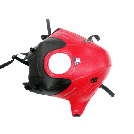 Tapis de reservoir BAGSTER SUZUKI GSXS 750 2017 NOIR MAT GRAINÉ/ROUGE