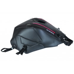 Tapis de reservoir BAGSTER HONDA CBR1000RR 2017 NOIR MAT GRAINÉ/DÉCO ROUGE