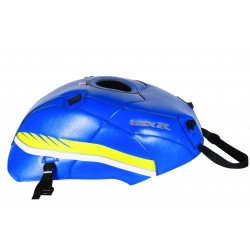Tapis de reservoir BAGSTER SUZUKI GSXR 1000 2017 GITANE/DÉCO JAUNE FLUO/BLANC/LISERET ARGENT