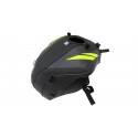 Tapis de reservoir BAGSTER YAMAHA MT-07 2018-2019 NOIR MAT GRAINÉ/ESPACE/DÉCO JAUNE FLUO