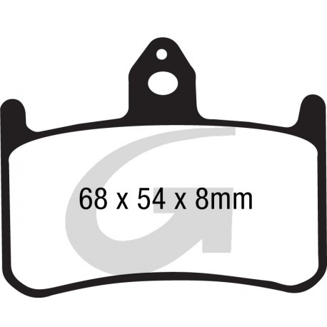 Plaquettes de frein moto sinter GOODRIDGE GH062