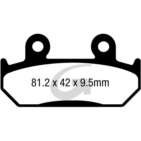 Plaquettes de frein moto sinter GOODRIDGE GH160