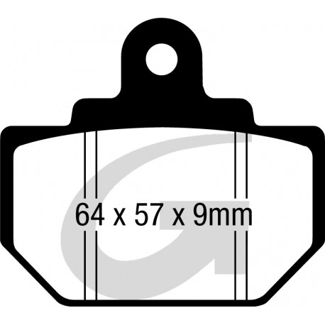 Plaquettes de frein moto organique GOODRIDGE G158CS
