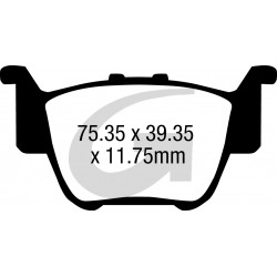 Plaquettes de frein moto organique GOODRIDGE G330CS