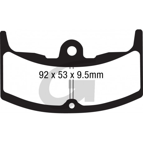 Plaquettes de frein moto organique GOODRIDGE G083ST