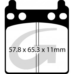 Plaquettes de frein moto organique GOODRIDGE G145ST