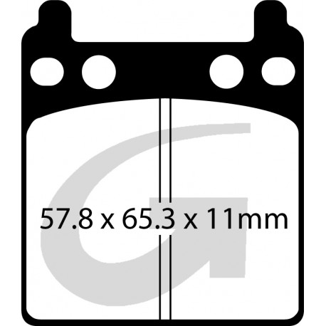 Plaquettes de frein moto organique GOODRIDGE G145ST