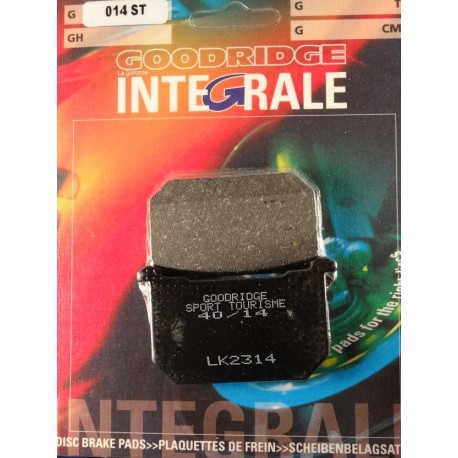 Plaquettes de frein moto organique GOODRIDGE G014ST