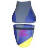 housse de selle bagster SUZUKI GSXR750 1996 CITRON/VIOLET/ACIER/LETTRE FUSHIA 0