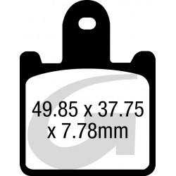 Plaquettes de frein moto sinter GOODRDGE GH362