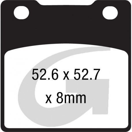 Plaquettes de frein moto organique GOODRIDGE G054ST