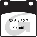 Plaquettes de frein moto organique GOODRIDGE G054ST