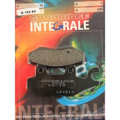 Plaquettes de frein moto organique avant GOODRIDGE G192SC