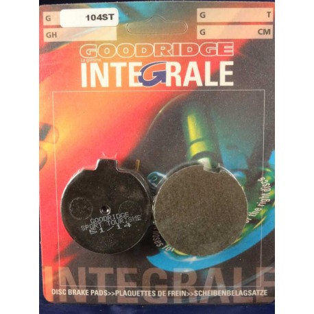 Plaquettes de frein moto organique GOODRIDGE G104ST