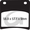 Plaquettes de frein moto organique GOODRIDGE G051ST 1
