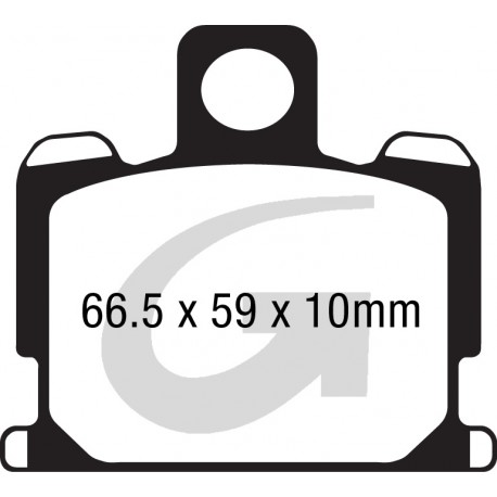 Plaquettes de frein moto organique GOODRIDGE G020ST