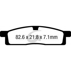 Plaquettes de frein moto organique GOODRIDGE G163CS