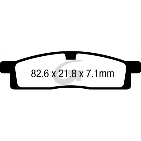 Plaquettes de frein moto organique GOODRIDGE G163CS