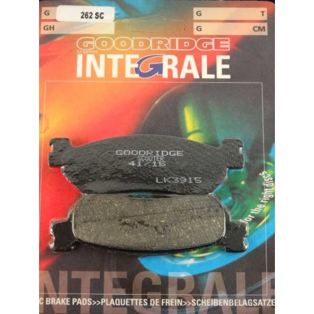 Plaquettes de frein moto organique GOODRIDGE G262SC