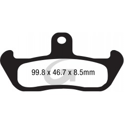 Plaquettes de frein moto organique GOODRIDGE G113CS