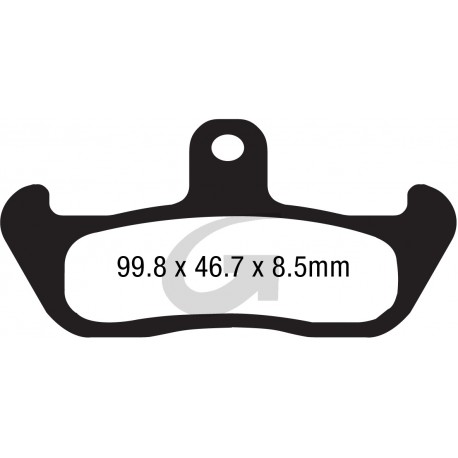 Plaquettes de frein moto organique GOODRIDGE G113CS