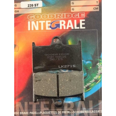 Plaquettes de frein moto organique GOODRIDGE G239ST