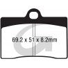 Plaquettes de frein moto organique GOODRIDGE G066ST 1