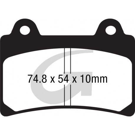 Plaquettes de frein moto organique GOODRIDGE G039ST