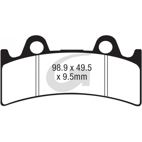 Plaquettes de frein moto organique GOODRIDGE G121ST