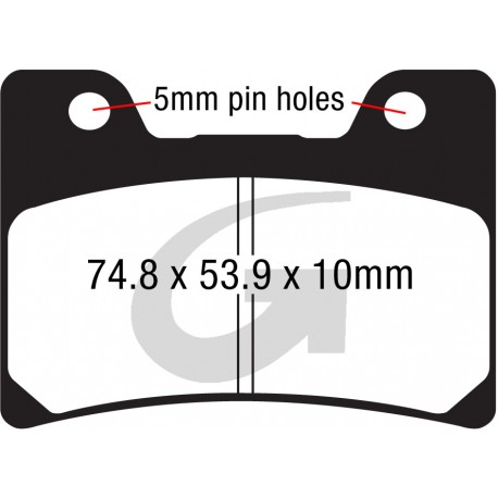 Plaquettes de frein moto sinter GOODRIDGE GH115