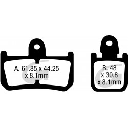 Plaquettes de frein moto sinter GOODRIDGE GH384