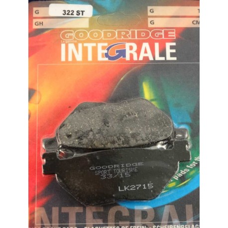 Plaquettes de frein moto organique GOODRIDGE G322ST