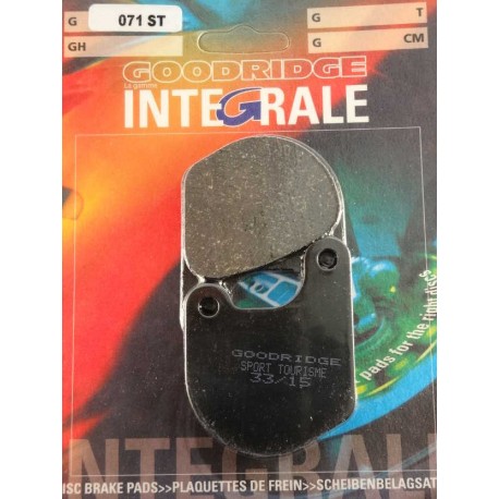 Plaquettes de frein moto organique GOODRIDGE G071ST