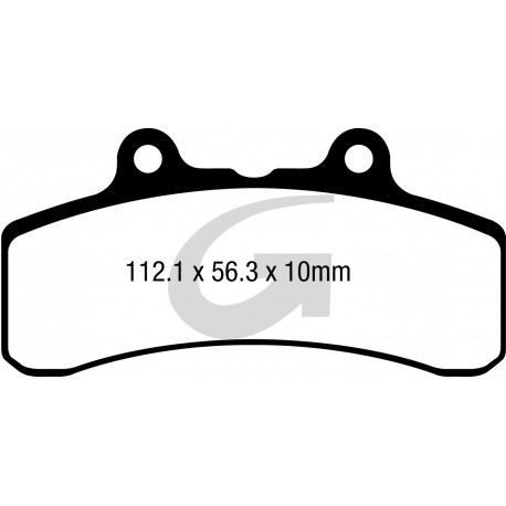Plaquettes de frein moto organique GOODRIDGE G187ST
