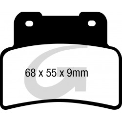 Plaquettes de frein moto organique GOODRIDGE G377ST