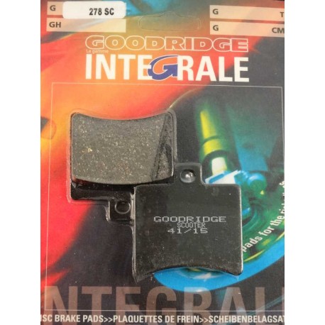 Plaquettes de frein moto organique GOODRIDGE G278SC